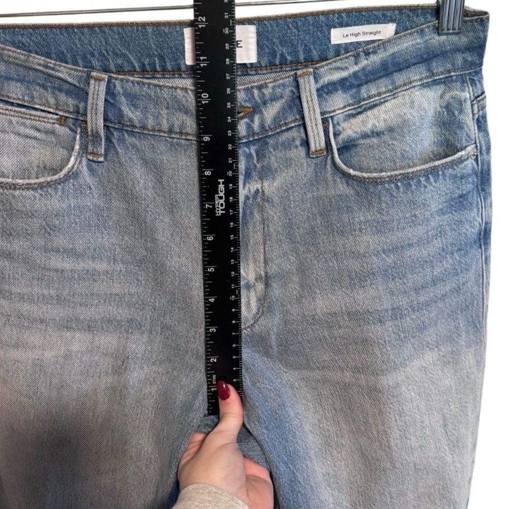 Frame Denim- Le High Straight Light Wash Winslow Jeans, Size 27 - Picture 14 of 16